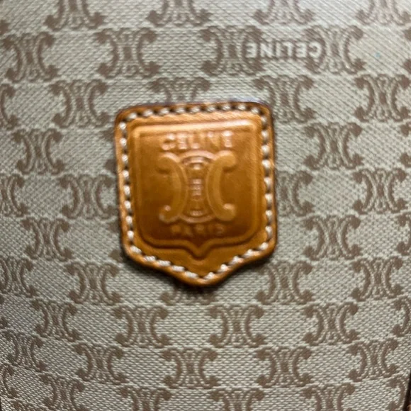 CELINE Classic Macadam Bucket Bag GUC 100% Authentic Brown/Tan- Vintage - Picture 8 of 17